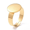Ion Plating(IP) Adjustable 304 Stainless Steel Finger Rings Components LS-STAS-P291-03C-G-1