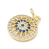 Brass Micro Pave Cubic Zirconia Pendants KK-K417-15A-G-2