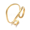 304 Stainless Steel Open Cuff Rings for Women RJEW-M020-07G-07-1