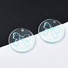 Transparent Resin Pendants RESI-N030-006A-4