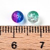Baking Paint Transparent Crackle Glass Beads X1-DGLA-Q018-4mm-M01-4