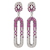 Brass Micro Pave Cubic Zirconia Dangle Stud Earrings EJEW-H014-17P-2