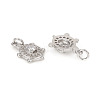 Brass Micro Pave Cubic Zirconia Charms ZIRC-L096-03P-2