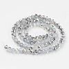 Electroplate Glass Beads Strands EGLA-A034-J6mm-M05-2