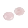 Natural Rose Quartz Cabochons G-H1596-FR-25mm-24-2