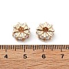 Brass Micro Pave Cubic Zirconia Beads KK-R216-02KCG-3