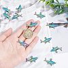 12Pcs Rack Plating 304 Stainless Steel Pendants STAS-UN0036-36-3