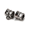 Tibetan Style Alloy Tube Bails TIBE-30047-B-NR-1