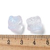 Baking Painted Transparent Glass Beads GLAA-C035-01C-3