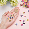 SUNNYCLUE Spray Painted Resin Cabochons CRES-SC0001-99-3