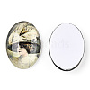 Glass Cabochons GGLA-T004-01O-2