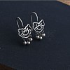 925 Thai Sterling Silver Dangle Earrings EJEW-BB47794-A-3