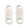 201 Stainless Steel Chain Tabs STAS-G245-10-3