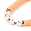 Handmade Polymer Clay Heishi Beads Stretch Bracelets BJEW-JB05306-01-2