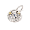 Luminous 925 Sterling Silver Rhinestone Constellation Charms STER-H114-01AS-02-2