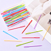 100Pcs Child Plastic Knit Needles Sewing Knitting Cross Stitch TOOL-SP0001-10-7
