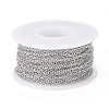 Tarnish Resistant 304 Stainless Steel Cable Chains CHS-H009-25P-A-2