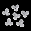 3-Petal Frosted Acrylic Bead Caps SACR-F016-01C-1