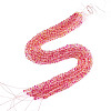 Baking Paint Transparent Glass Beads Strands DGLA-A035-T4mm-A12-3