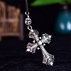 Cross Alloy Pendant Decorations PW-WGDE952-01-2