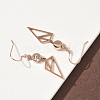 304 Stainless Steel Triangle Dangle Earrings EJEW-Z129-07RG-3