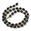 Natural Black Onyx Beads Strands G-F809-A23-01-3