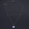 Rainbow Color Titanium Steel Constellation Pendant Necklace for Men Women ZODI-PW0001-039A-2