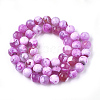Natural Fire Crackle Agate Beads Strands X-G-S346-8mm-21-2