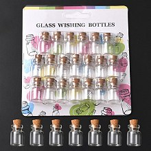 20Pcs Mini Cute Small Glass Jar Glass Bottles AJEW-YW0001-07