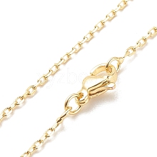 Brass Cable Chains Necklace for Women NJEW-P265-42G