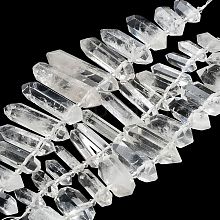 Natural Quartz Crystal Double Terminated Points Strands G-M406-D01