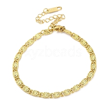 304 Stainless Steel Lumachina Chain Bracelets for Women BJEW-G712-06G