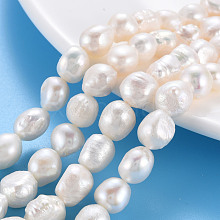 Natural Keshi Pearl Beads Strands PEAR-S020-C02