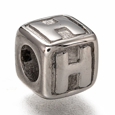 Tarnish Resistant 304 Stainless Steel European Beads OPDL-L020-001H-1