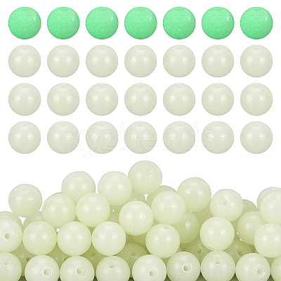 150Pcs Synthetic Luminous Stone Beads Strands G-PH0019-18-1