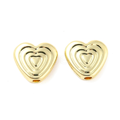 Rack Plating Alloy Beads PALLOY-D023-30G-1