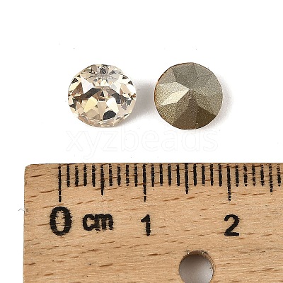 Glass Rhinestone Cabochons GLAA-A018-8mm-001GS-1