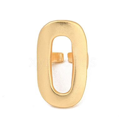 Matte Gold Color Alloy Cuff Rings for Women RJEW-K260-07A-1