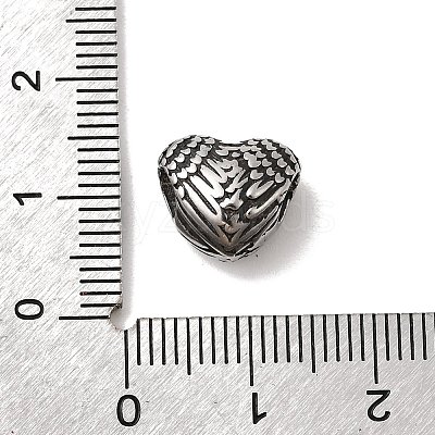 304 Stainless Steel European Beads STAS-B113-01AS-1