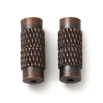 Brass Screw Clasps KK-G186-R-NF-1