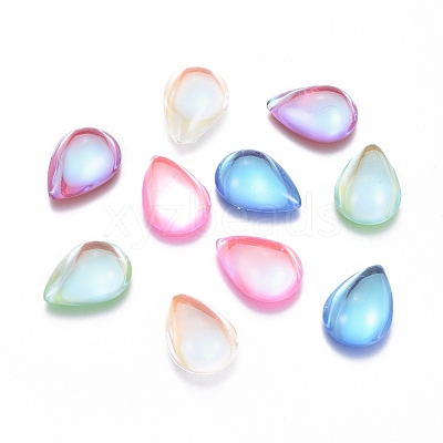 Transparent K9 Glass Cabochons X-GGLA-L029-05D-M02-1