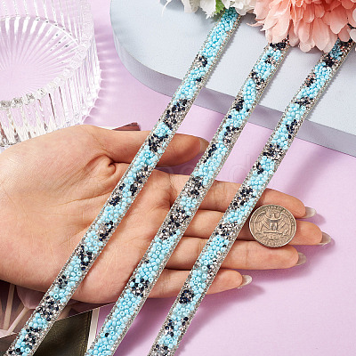 Hotfix Rhinestone Ribbon Trimming DIY-TAC0051-002A-1-1