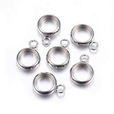 Tarnish Resistant 201 Stainless Steel Tube Bails STAS-O107-15P-1