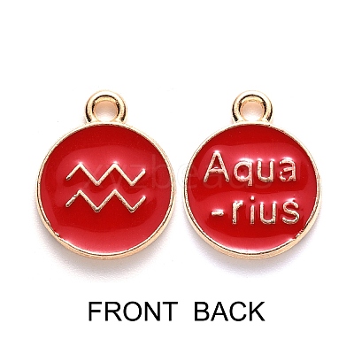 Alloy Enamel Pendants ENAM-SZ0001-27B-J-1