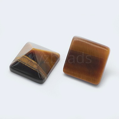 Natural Tiger Eye Cabochons G-G759-Y08-1
