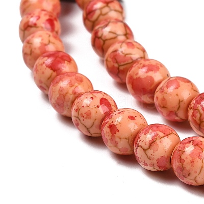 Synthetic Turquoise Beads Strands TURQ-F019-03H-1