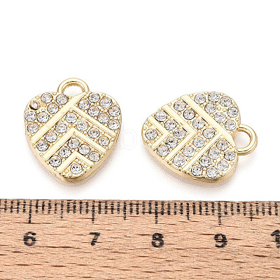 Alloy Rhinestone Pendants FIND-N008-13KCG-1