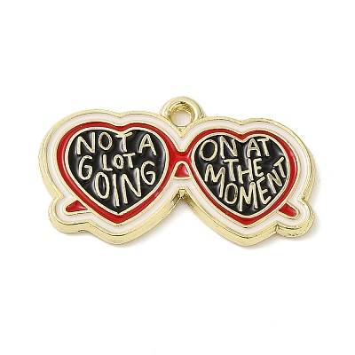 Alloy Enamel Pendants ENAM-C022-02A-G-1