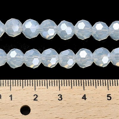 Electroplate Glass Beads Strands EGLA-A035-J8mm-A06-1