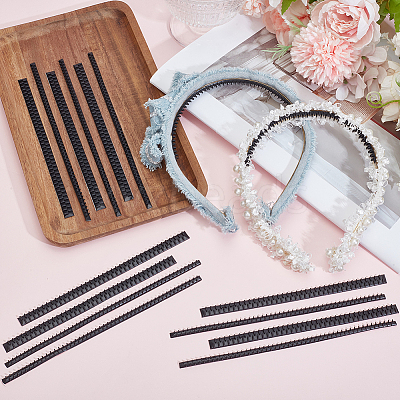 24Pcs 2 Styles Plastic Firm Headband Non-slip Strip DIY-CY0003-02-1